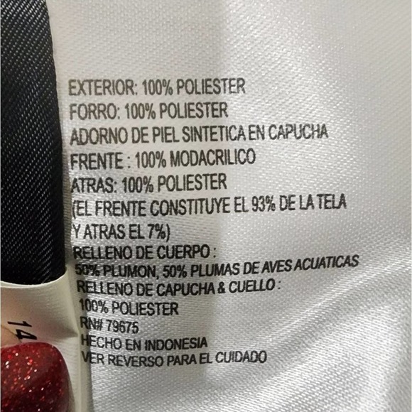 MICHAEL Kors steel Grey maxi long Faux fur hooded puffer coat plus size 2X new!! - Picture 11 of 11